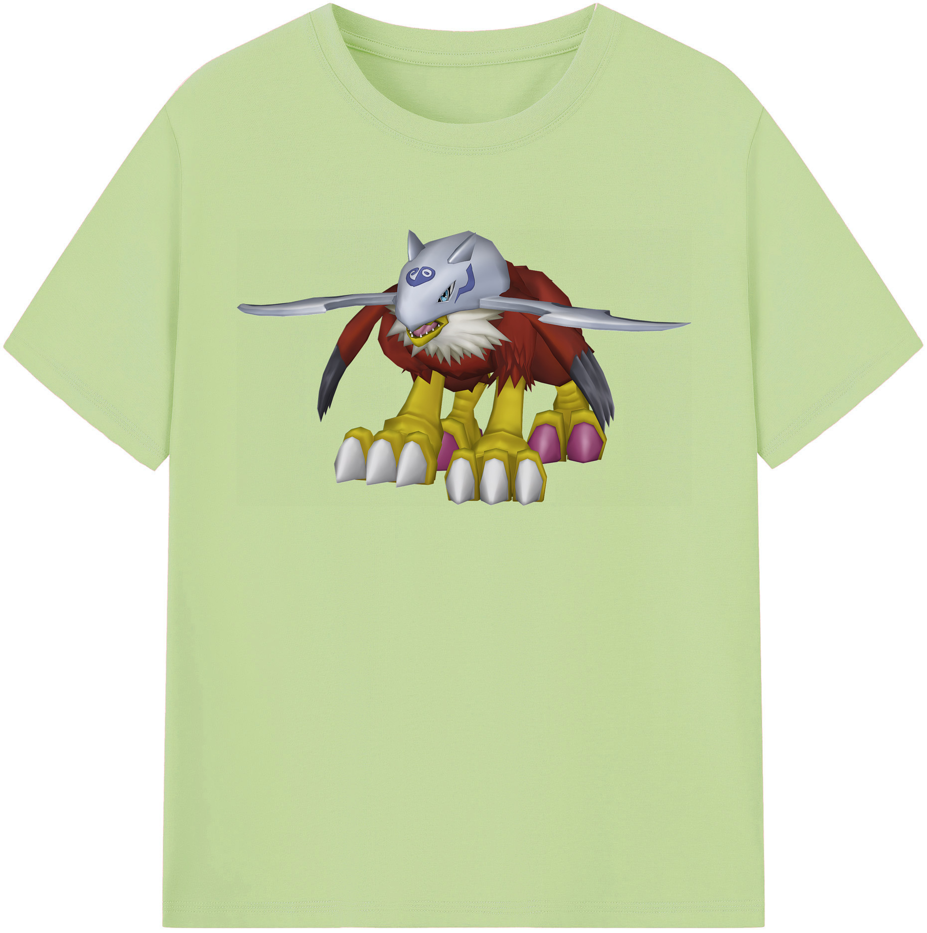 （画像用） Digimon デジタルモンスター/デジモン 綿100％半袖Tシャツ（フロントプリント）
